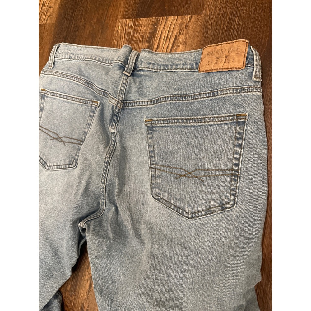 Signature by Levi Strauss Gold Label Loose Fit Light Wash Jeans Mens 36x34